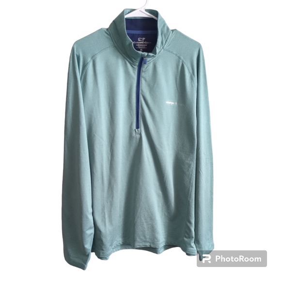 Vineyard Vines Men's XLMint Performance 1/4 Quarter Zip Pullover - Picture 1 of 9